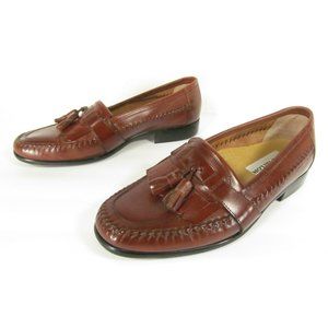 David Taylor Men's Shoes Loafers Tassel 9M Brown